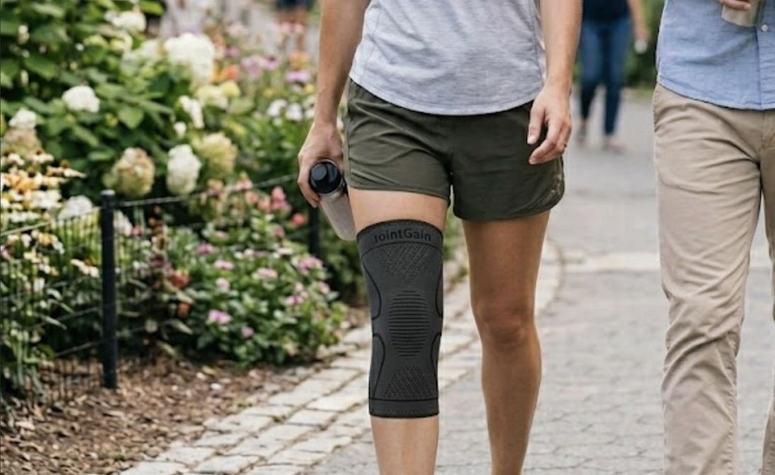 Knee support in demonstration context
